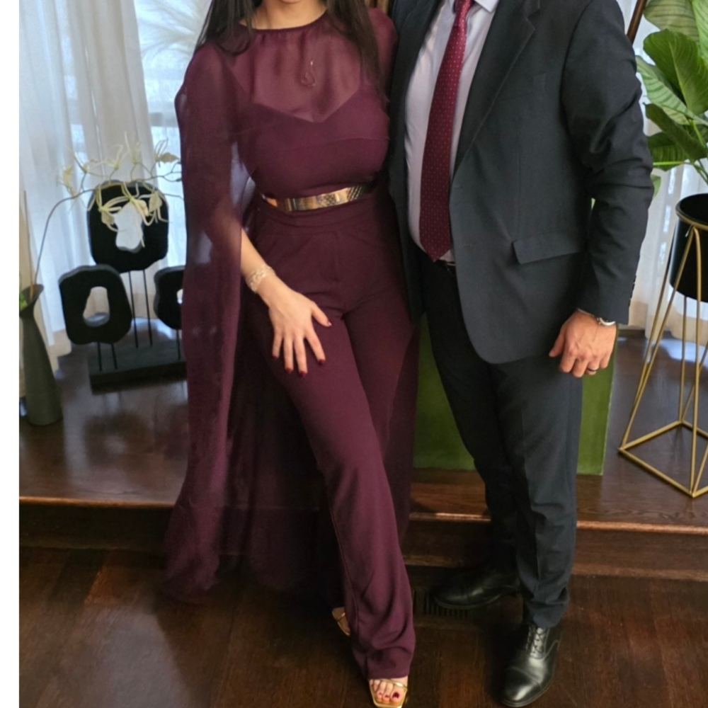 Elegant Purple Women's Jumpsuit